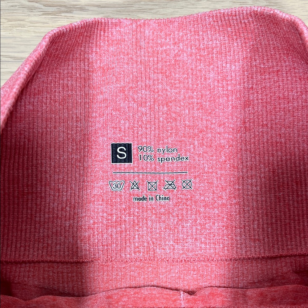 Gymshark Seamless Leggings Women's Size Small Ombre Pink /Orange - Picture 5 of 10